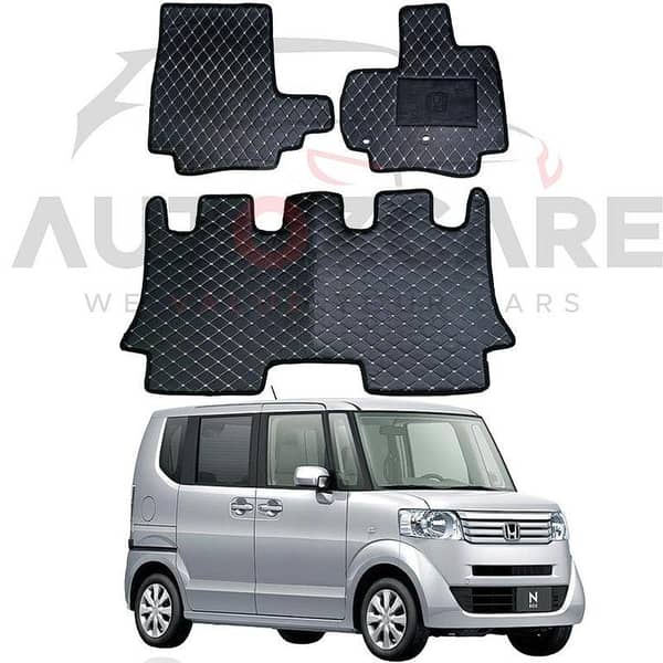 Honda N Box 7D Flat Floor Mats for Model Years 2011-2017