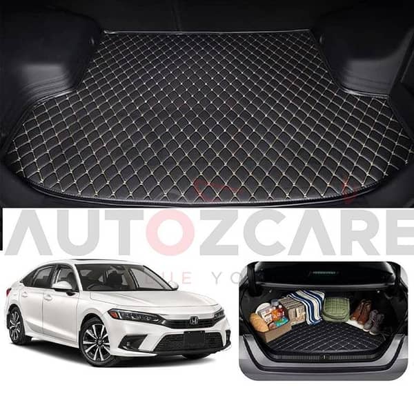 Honda Civic RS 7D Custom Car Trunk Mat - Model 2022 - 2025