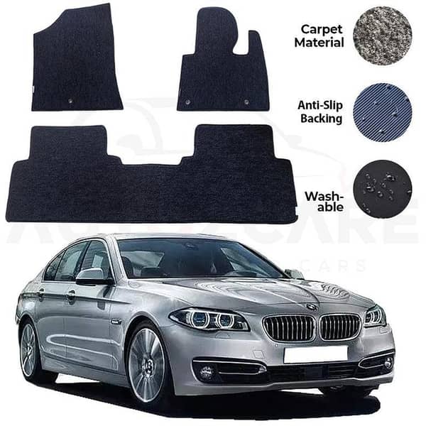 BMW 520/530 Genuine Carpet Floor Mats Set (3 Pieces) for Models 2011-2017