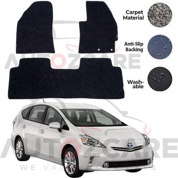 Toyota Prius Genuine Fitting Carpet Floor Mat 3PCS - Model 2009-2015