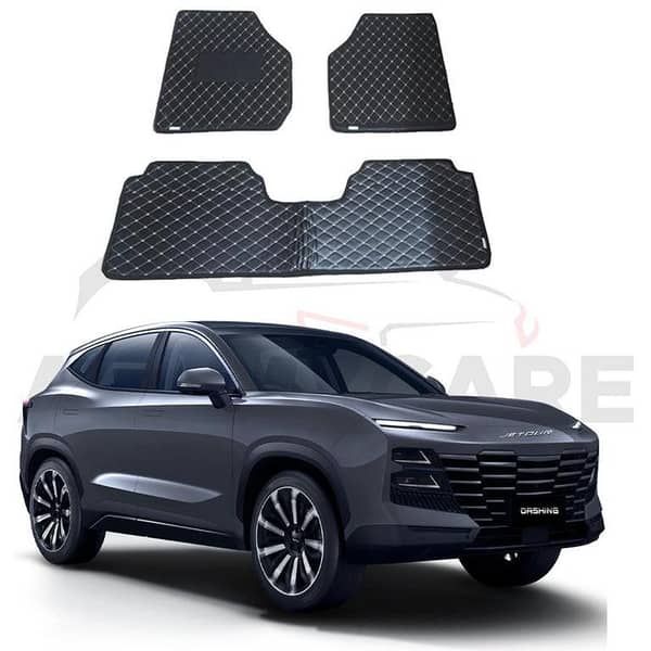 Jetour Dashing 7D Floor Mat ( Flat Style ) 3PCS - Model 2025