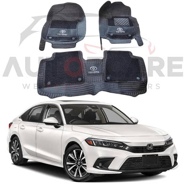 Honda Civic RS 10D Floor Mats for 2022-2025 Models