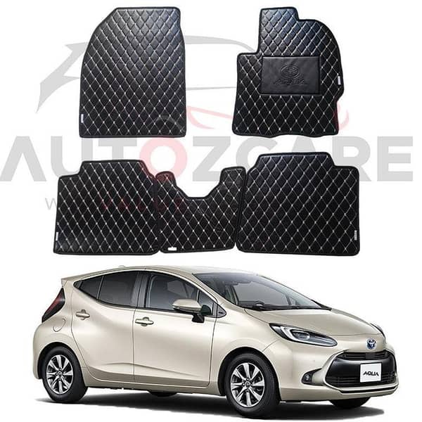 Toyota Aqua 7D Floor Mat ( Flat Style ) - Model 2022-2025