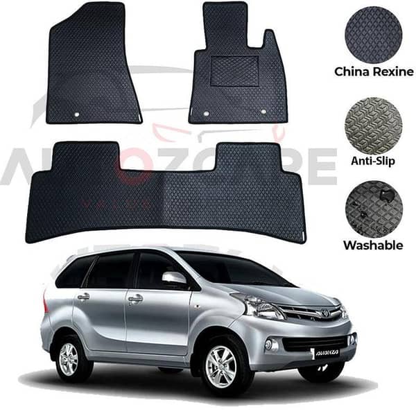 Toyota Avanza Floor Mats - China Rexine, Set of 3 for 2010-2012 Models