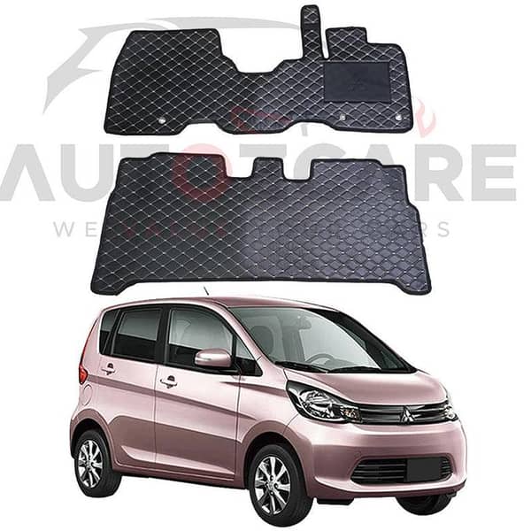 Mitsubishi EK Wagon 7D Floor Mat ( Flat Style ) 2Pcs - Model 2013-2019