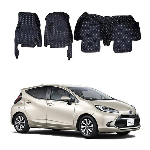 Toyota Aqua 7D Floor Mats for 2022 to 2025 Models