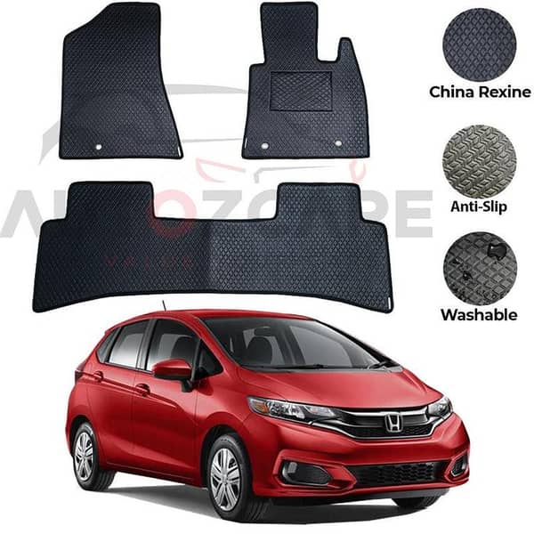 Honda Fit China Rexine Floor Mat 3PCS - Model 2016-2020