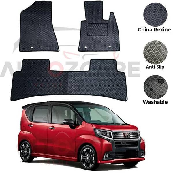 Daihatsu Move Floor Mats - China Rexine, Set of 3, Compatible with Models 2014-2023