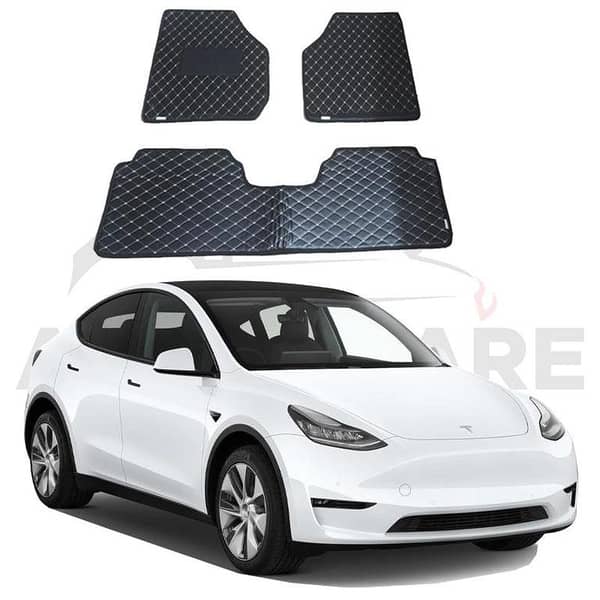 Tesla Model Y 7D Floor Mat ( Flat Style ) - Model 2020-2025