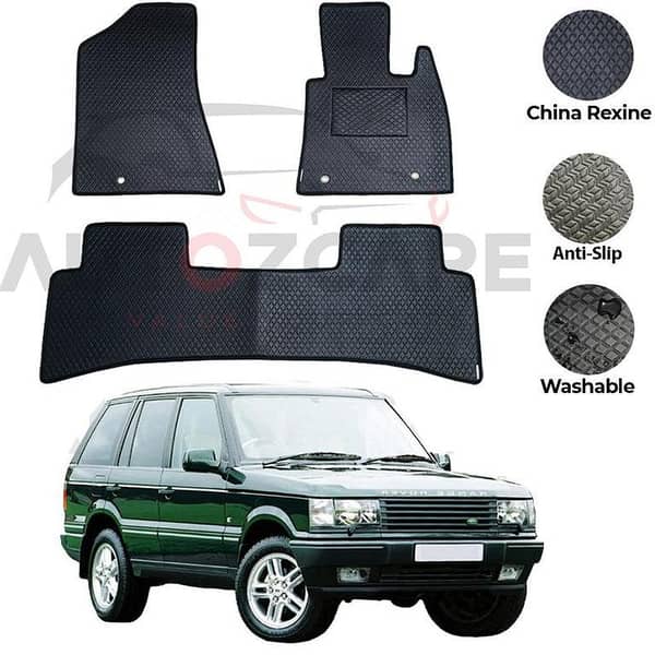 Range Rover Vogue China Rexine Floor Mat 3PCS - Model 2000-2002