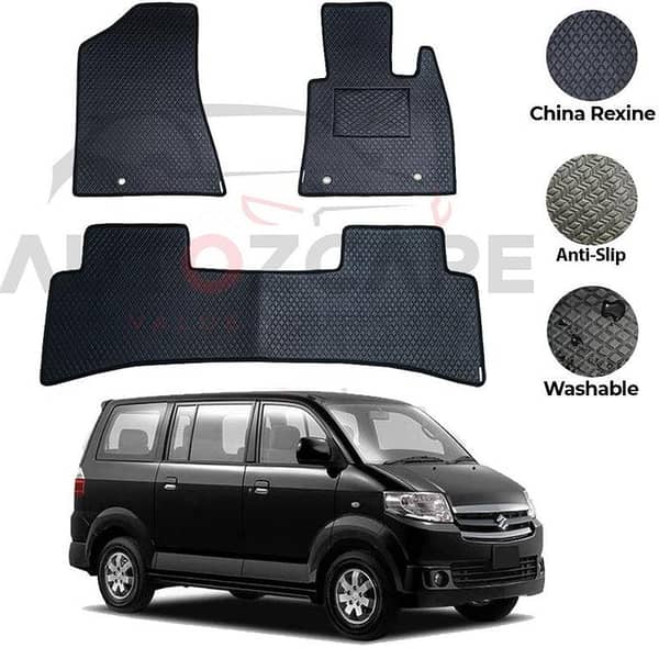 Suzuki APV Rexine Floor Mats Set (4 Pieces) for 2005-2018 Models