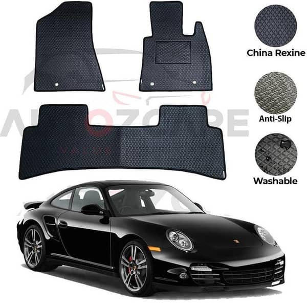 Porsche 911 Floor Mats Set - China Rexine, 3 Pieces for Model Years 2012-2018