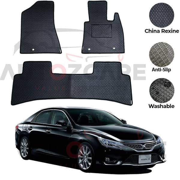 Toyota Mark X Floor Mats Set (5PCS) in China Rexine for Models 2010-2019