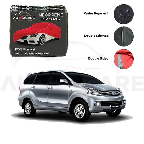 Toyota Avanza Neoprene Car Cover for Model Years 2010 to 2012
