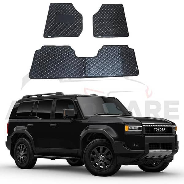 Toyota Land Cruiser LC250 7D Floor Mat ( Flat Style ) 3PCS - Model 2025
