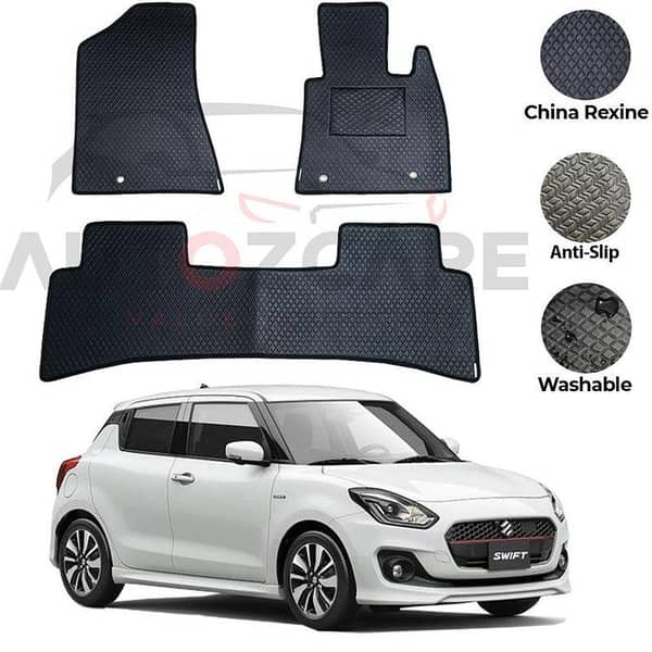 Suzuki Swift China Rexine Floor Mat 3PCS - Model 2010-2021