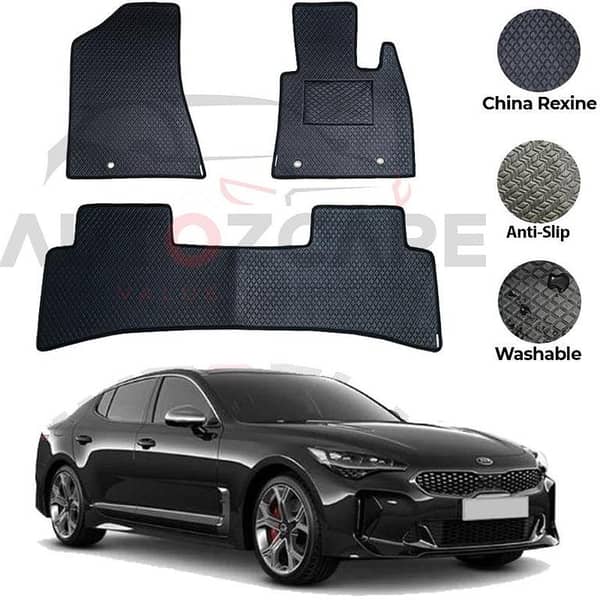 Kia Stinger China Rexine Floor Mat 3PCS - Model 2022-2023