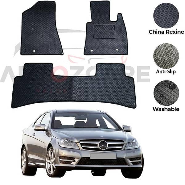 Mercedes C180 China Rexine Floor Mat 5PCS - Model 2008-2014