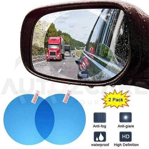 Waterproof Circular Anti-Fog Film for Rear View Side Mirrors - Set of Two