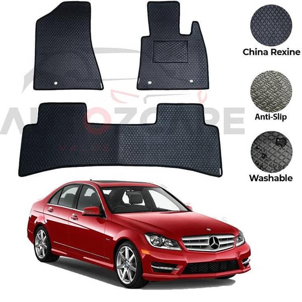 Mercedes C200 Floor Mats Set of 5 - China Rexine for Models 2008-2014