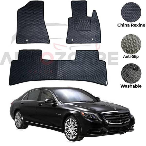 Mercedes S600 3-Piece Rexine Floor Mat Set for Models 2005-2013