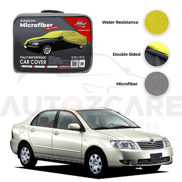 Toyota Corolla X Microfiber Car Top Cover - Model 2000-2005