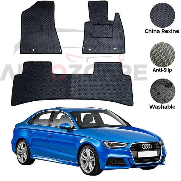 Audi A3 Rexine Floor Mats Set of 4 for Models 2012 to 2020