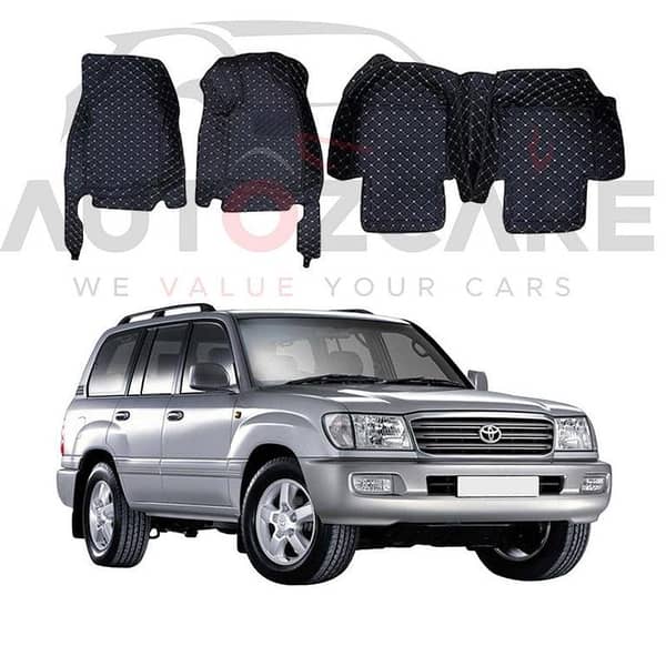 Toyota Prado FJ100 7D Floor Mats 3PCS- Model 1998-2007