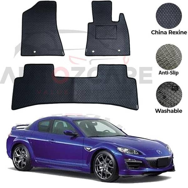 Mazda RX8 China Rexine Floor Mat 3PCS - Model 2003-2012