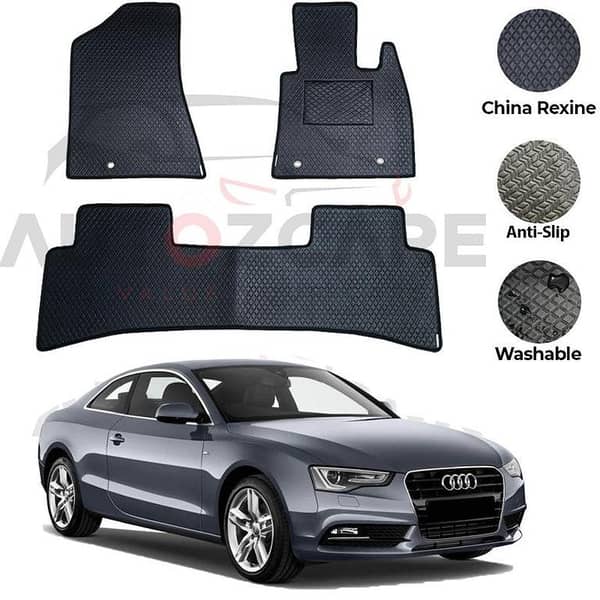 Audi A5 China Rexine Floor Mat 3PCS - Model 2007-2016