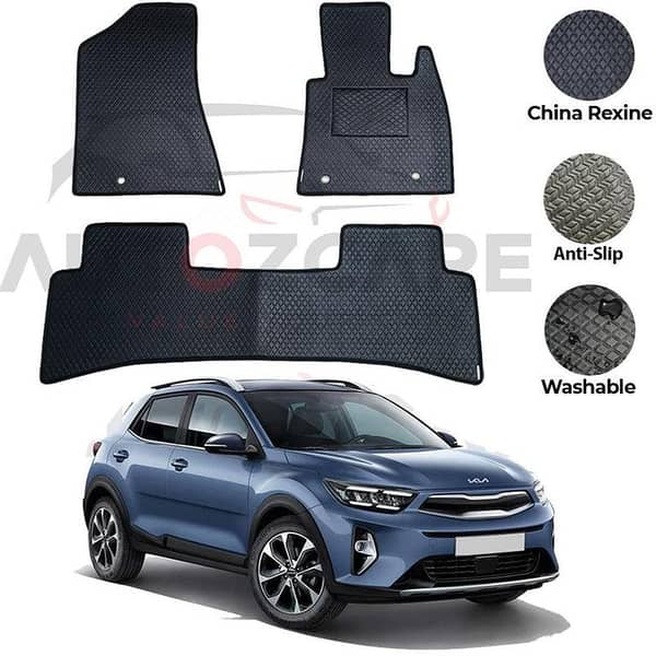 Kia Stonic China Rexine Floor Mat 3PCS - Model 2021-2025
