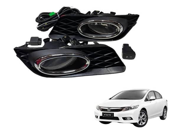 Complete Fog Light Set for Honda Civic Rebirth (2006-2011) with Accessories
