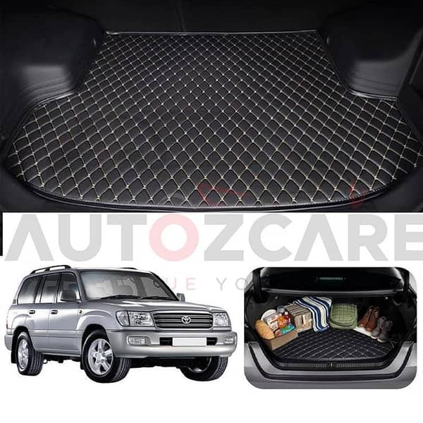 Toyota Prado FJ100 7D Custom Car Trunk Mat - Model 1998-2007