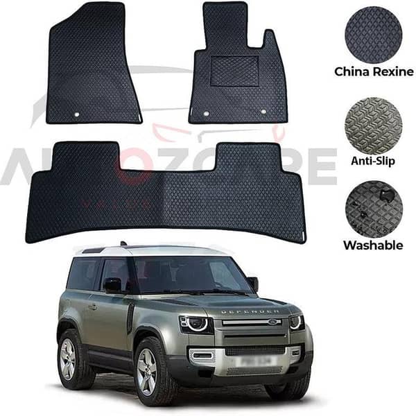 Land Rover Defender China Rexine Floor Mat 3PCS - Model 2024-2025