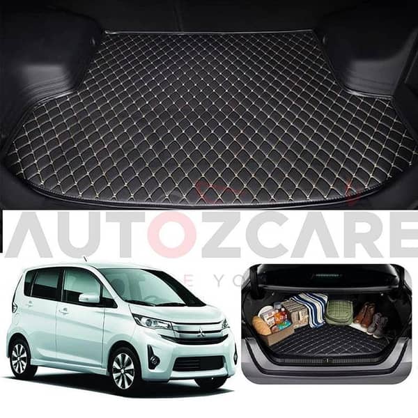 Mitsubishi EK Custom 7D Trunk Mat for 2013-2018 Models - Tailored Cargo Protection