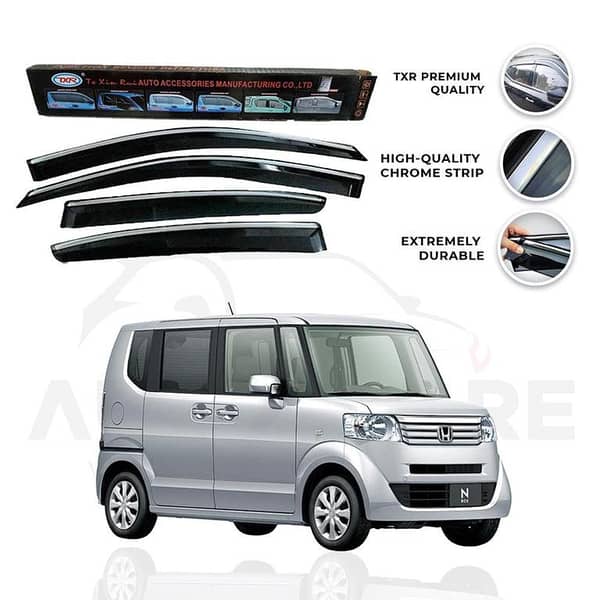 Honda N BOX TXR Air Press Sun Visor with Chrome Finish for 2011-2017 Models