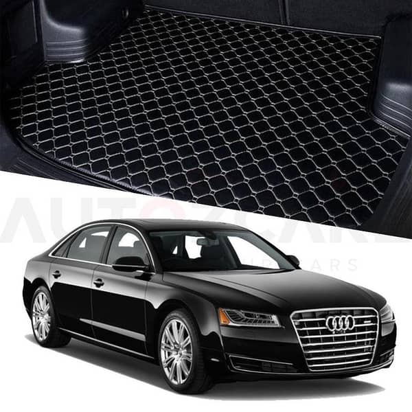 Audi A8 7D Custom Car Trunk Mat - Model 2009-2017