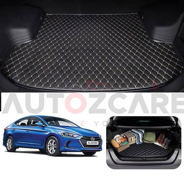 Hyundai Elantra 7D Custom Car Trunk Mat - Model 2017-2023