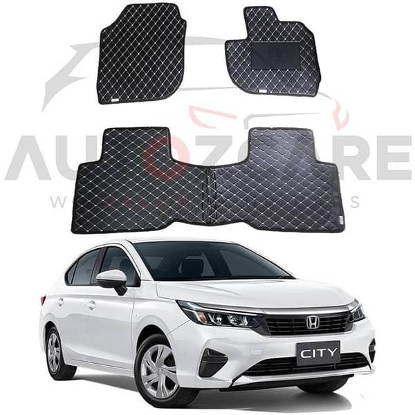 Honda City 7D Floor Mat ( Flat Style ) 3PCS - Model 2022-2025