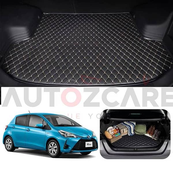 Toyota Vitz 7D Custom Car Trunk Mat - Model 2012-2020