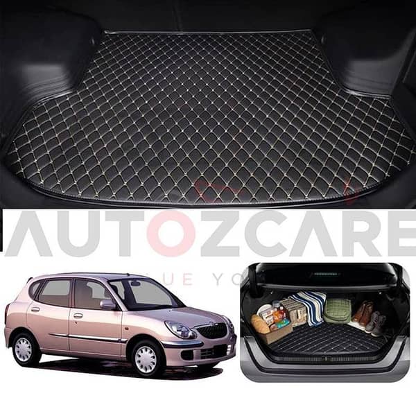 Toyota Duet 7D Custom Car Trunk Mat - Model 1998-2004