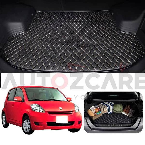 Toyota Passo 7D Custom Car Trunk Mat - Model 2005-2010