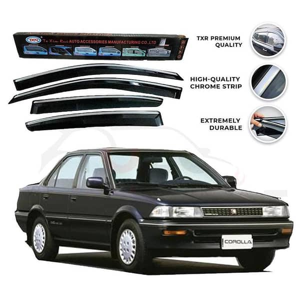 Toyota Corolla TXR Air Press Sun Visor with Chrome Trim