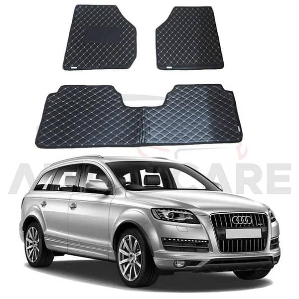 Audi Q7 7D Floor Mat ( Flat Style ) 3PCS - Model 2005-2015