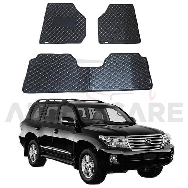 Toyota Land Cruiser 7D Floor Mat ( Flat Style ) 3PCS - Model 2007-2015