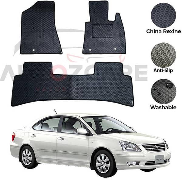 Toyota Premio Floor Mats - 3 Piece Set in China Rexine for 2001-2007 Models