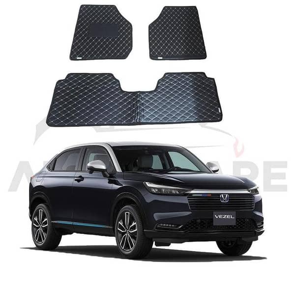 Honda Vezel 7D Floor Mat ( Flat Style ) - Model 2021-2025 Vezel Best Floor mat | Vezel Floor | Vezel Mat