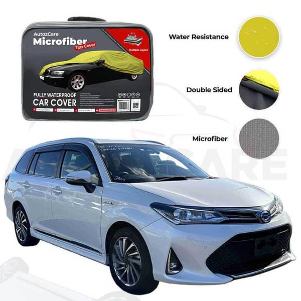 Toyota Corolla Fielder Microfiber Car Cover for 2013-2019 Models - Waterproof and Weather-Resistant