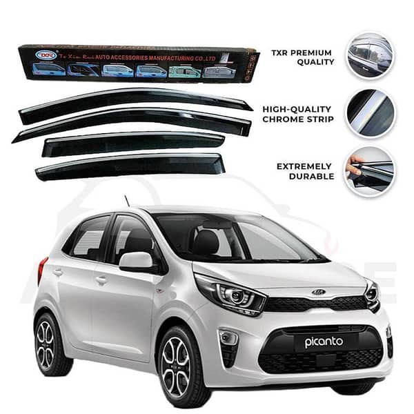 KIA Picanto TRX Air Press Chrome Sun Visor for 2019-2025 Models