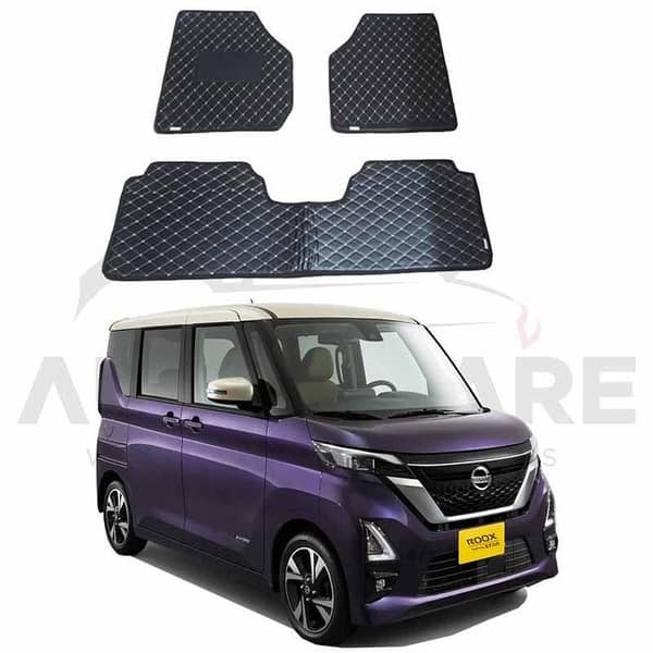 Nissan Roox 7D Floor Mat ( Flat Style ) 4PCS - Model 2020-2023